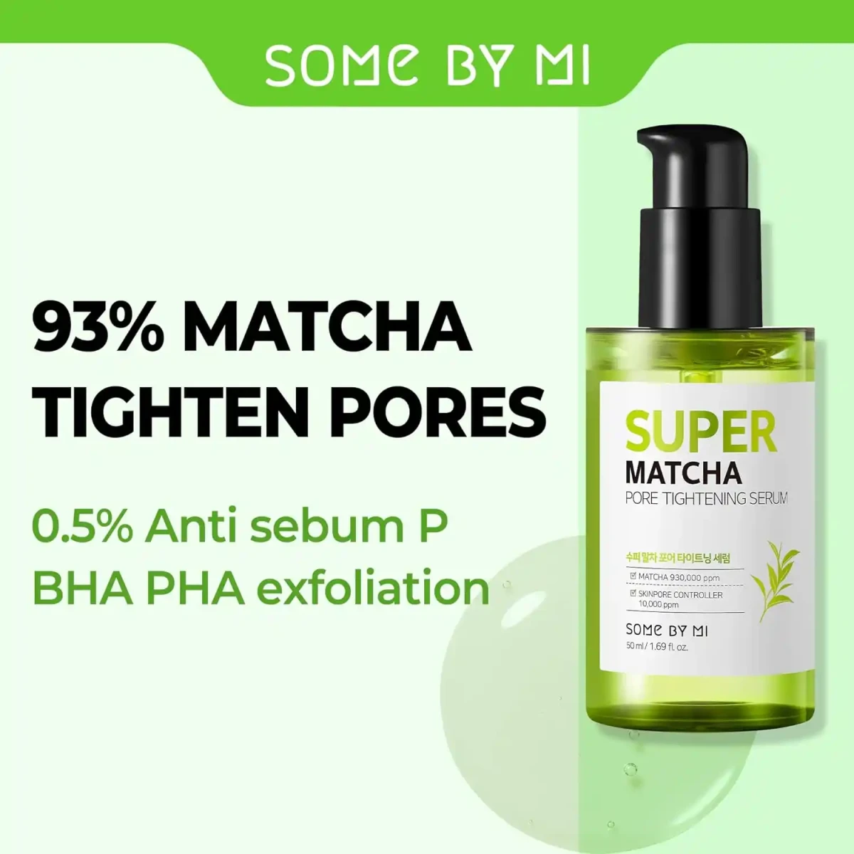 SOME BY MI Super Matcha Pore Tightening Serum - 50ml - Image 2