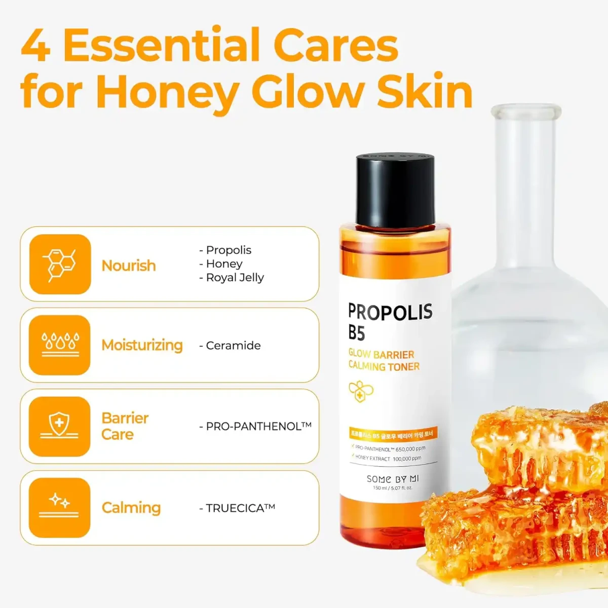 SOME BY MI Propolis B5 Glow Barrier Calming Toner - 150ml - Image 4