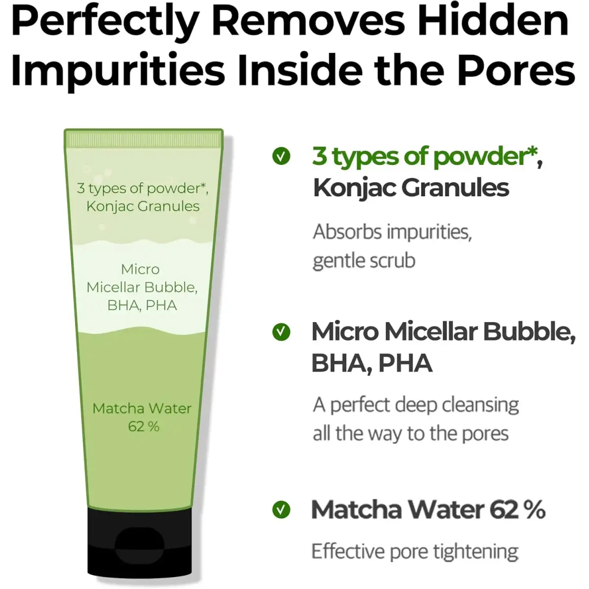 SOME BY MI Super Matcha Pore Clean Cleansing Gel - 100ml - Image 4