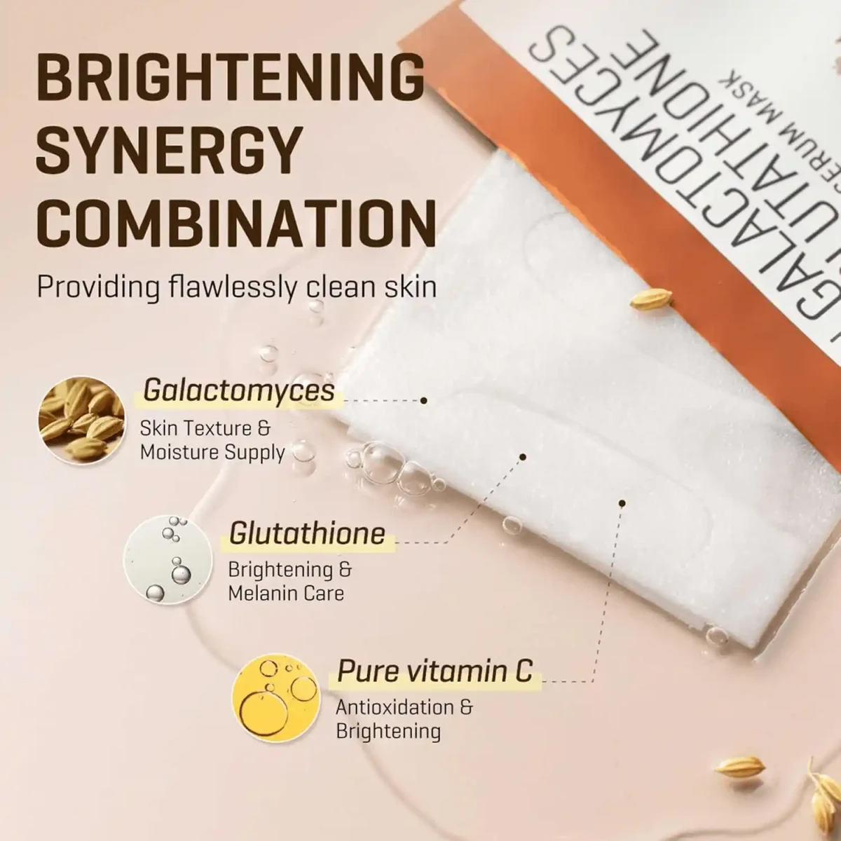 SOME BY MI Galactomyces Glutathione Glow Serum Mask - 22g - Image 3