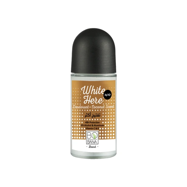 Bobana "White Here" Deodorant With Coconut Scent -50ml
