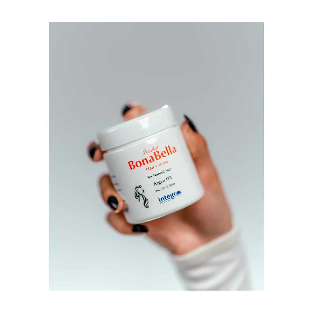 BonaBella Hair Styling Cream with Argan Oil -200ml - Image 2
