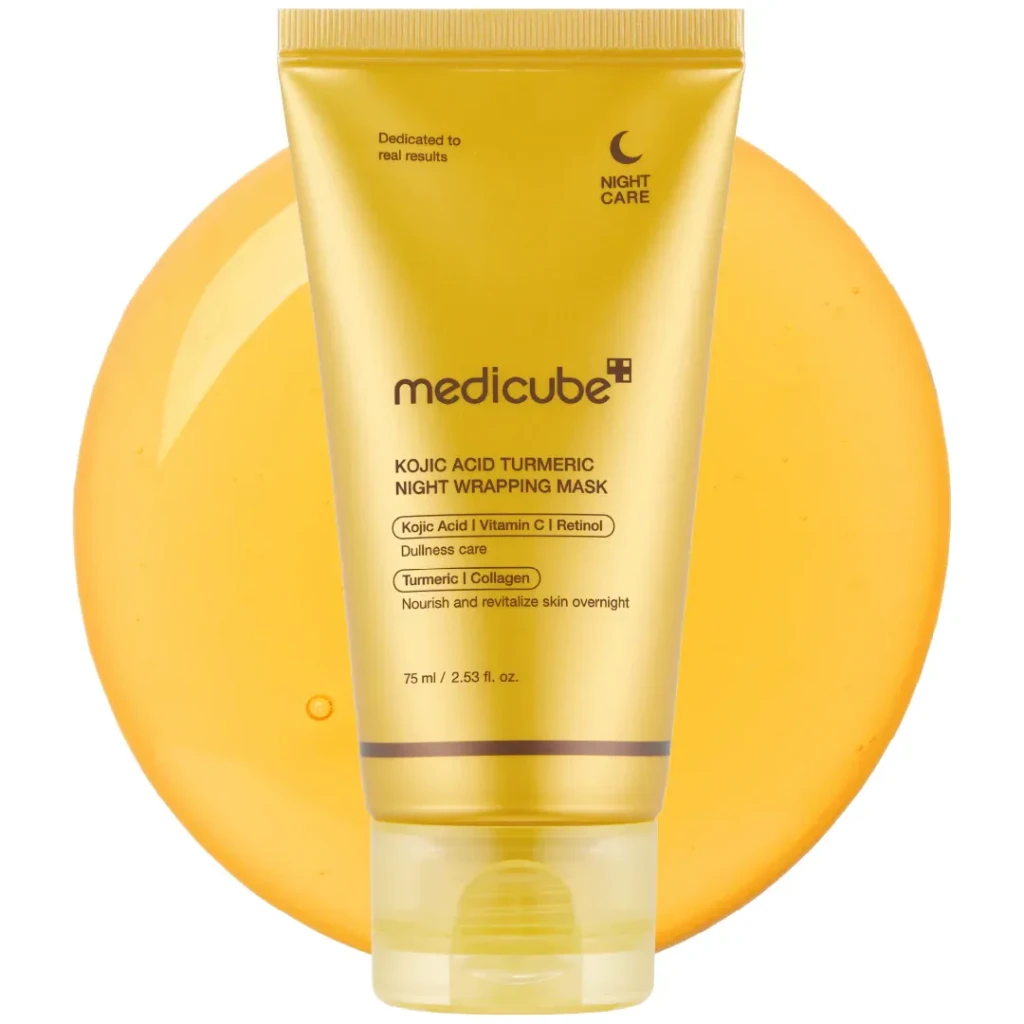 MEDICUBE Kojic Acid turmeric night wrapping mask