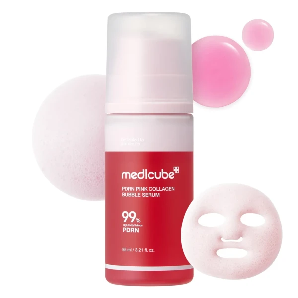 MEDICUBE PDRN Pink Collagen Bubble Serum