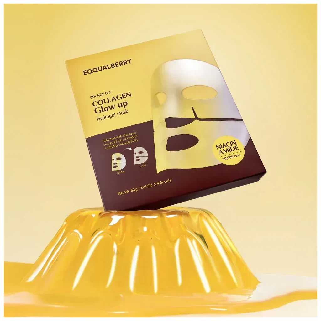 EQQUALBERRY Collagen Gloww Up Hydrogel Mask