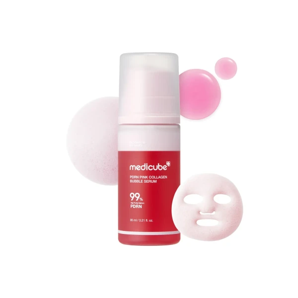MEDICUBE PDRN Pink Collagen Bubble Serum