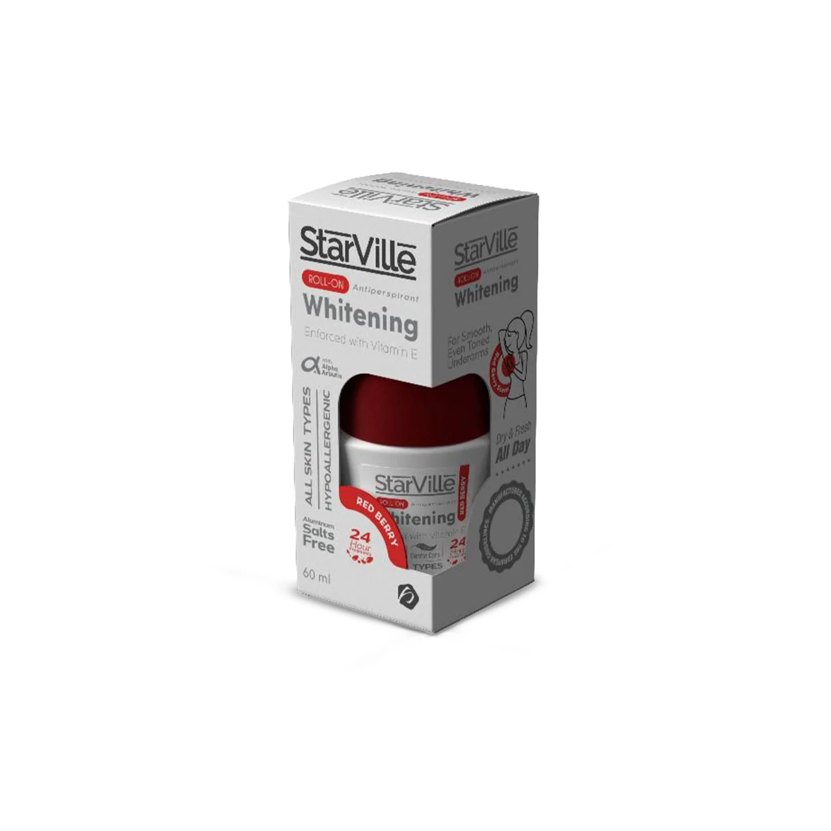 StarVille Whitening Roll-on in Red Berry -60ml - Image 3