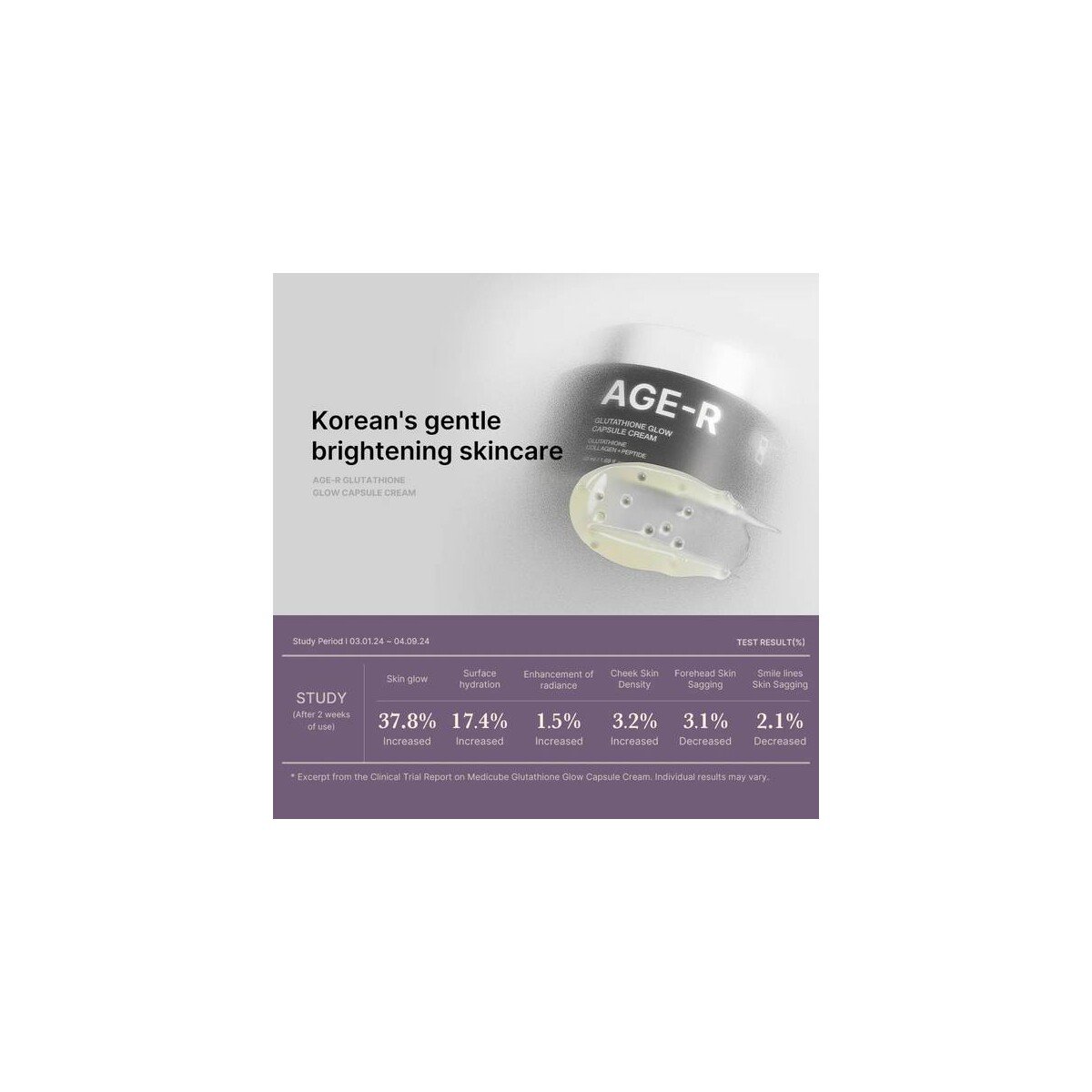 MEDICUBE AGE-R Glutathione Glow Capsule Cream