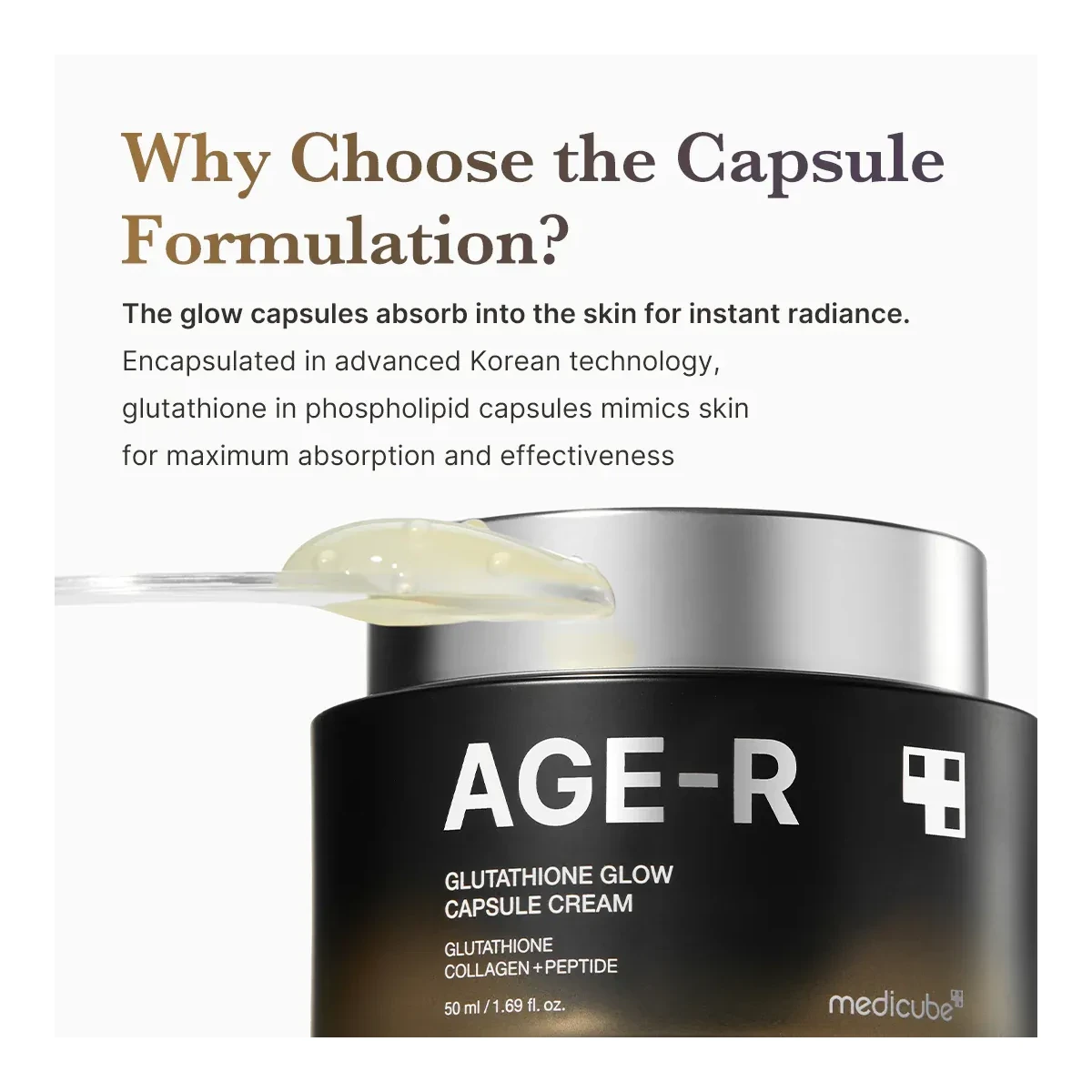 MEDICUBE AGE-R Glutathione Glow Capsule Cream
