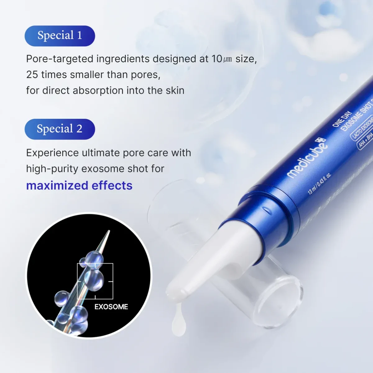 MEDICUBE Zero One Day Exosome Shot Pore Ampoule 200