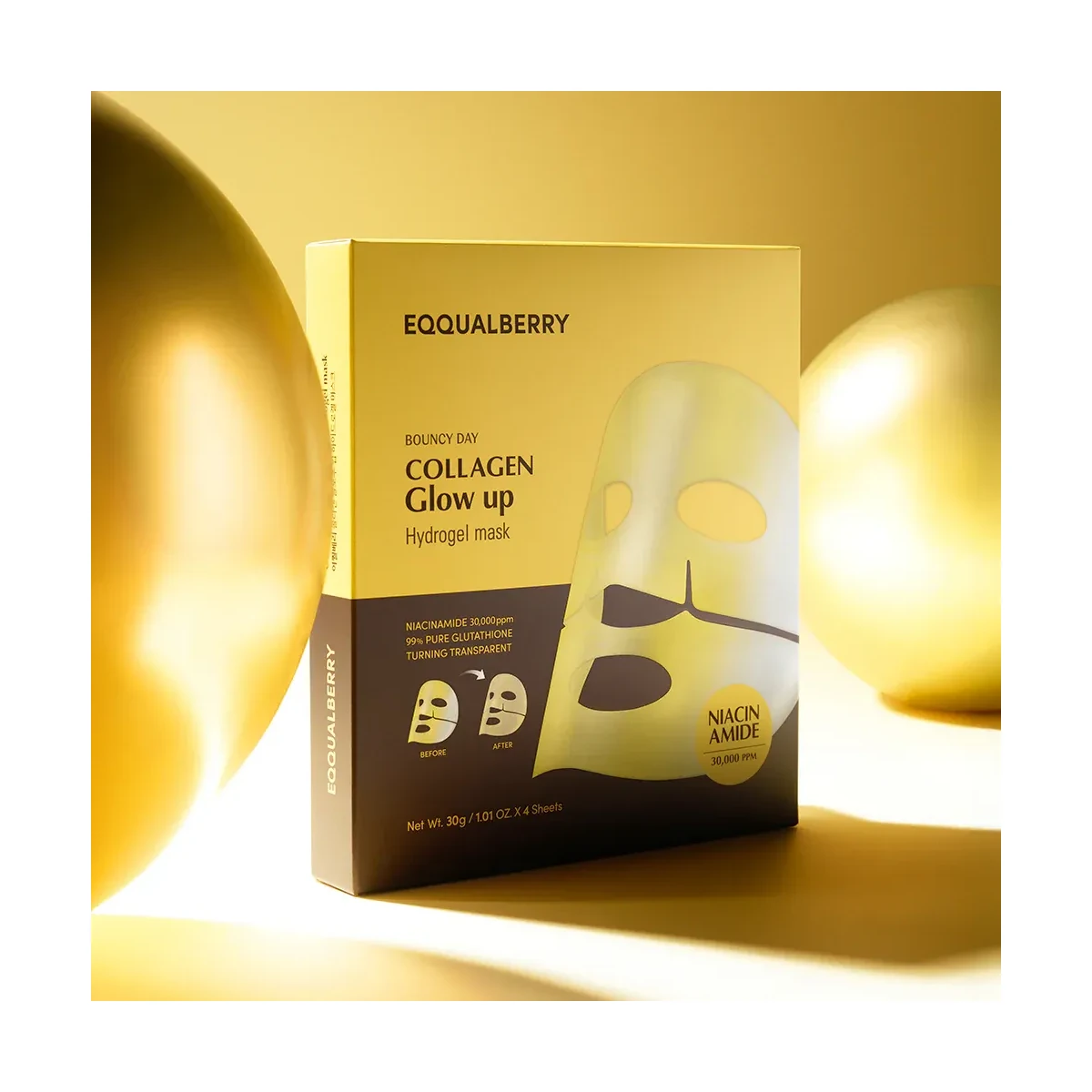 EQQUALBERRY Collagen Gloww Up Hydrogel Mask