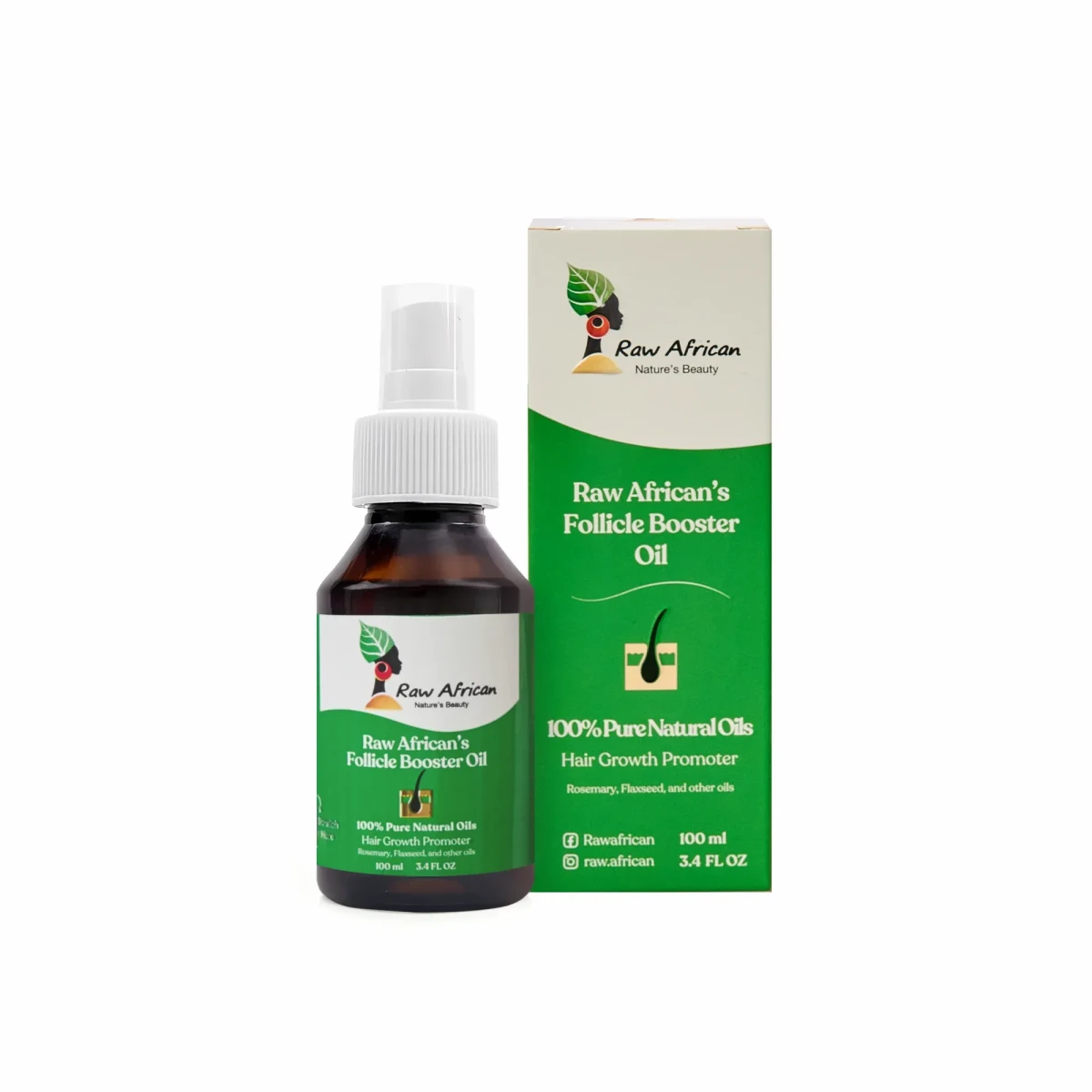 Raw African Hair Follicle Booster Oil
