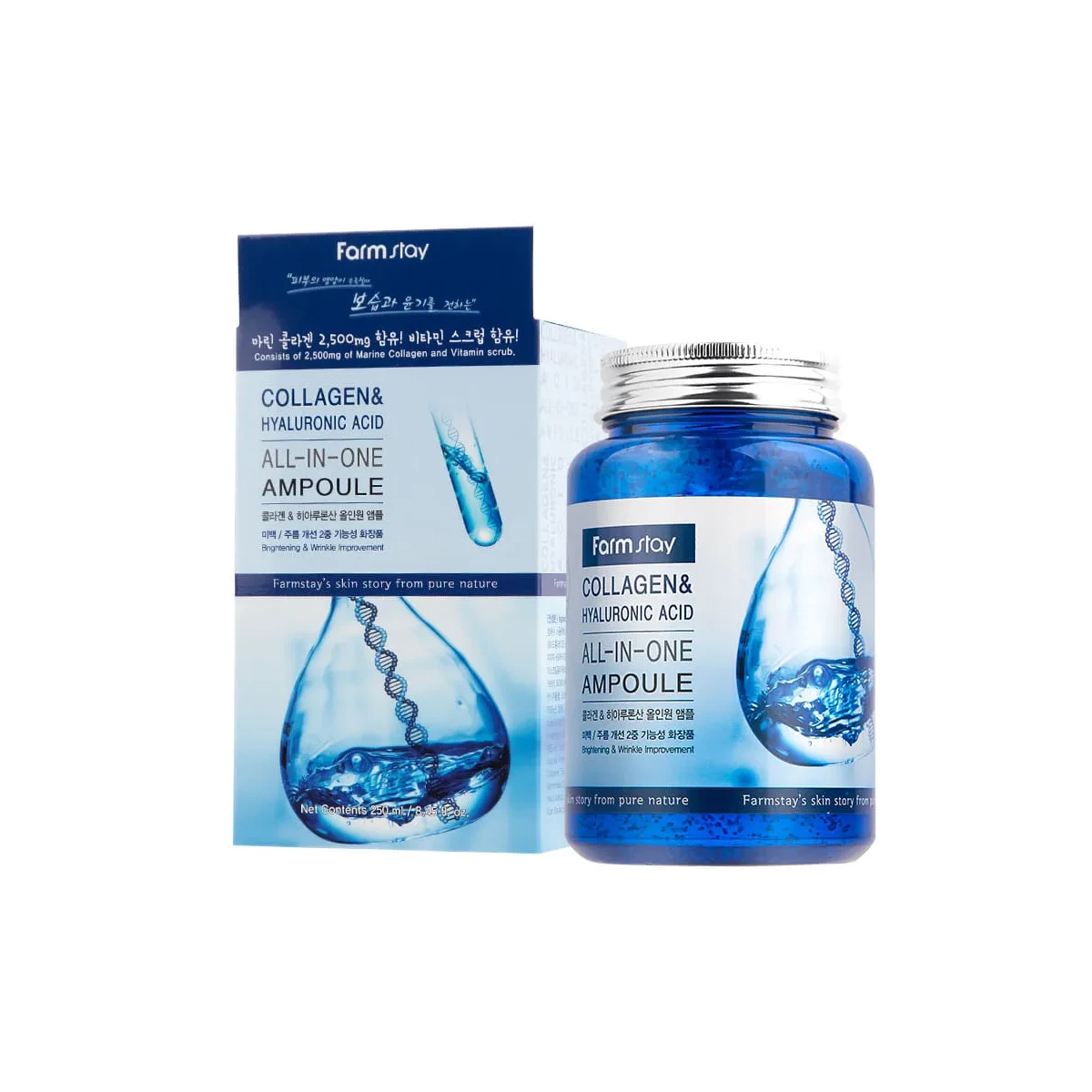 Farmstay Collagen Hyaluronic Acid All In One Ampoule