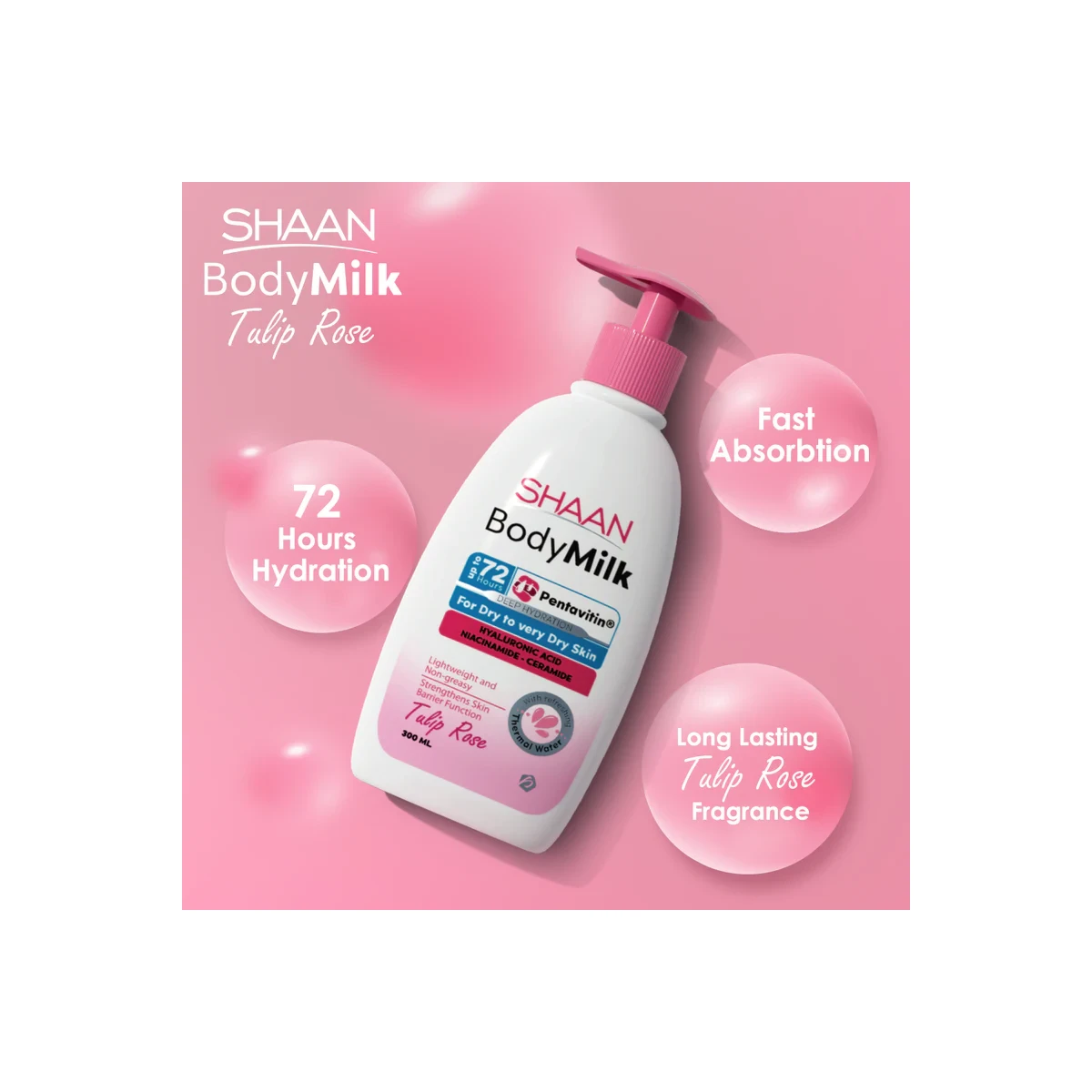 SHAAN Tulip Rose Body Milk