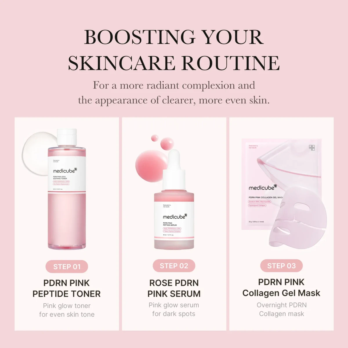 MEDICUBE pdrn Pink cica soothing toner