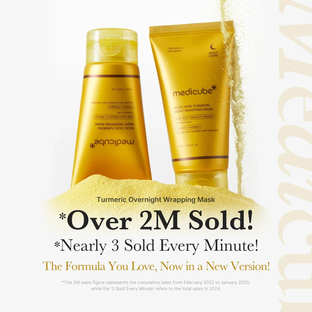 MEDICUBE Kojic Acid turmeric night wrapping mask