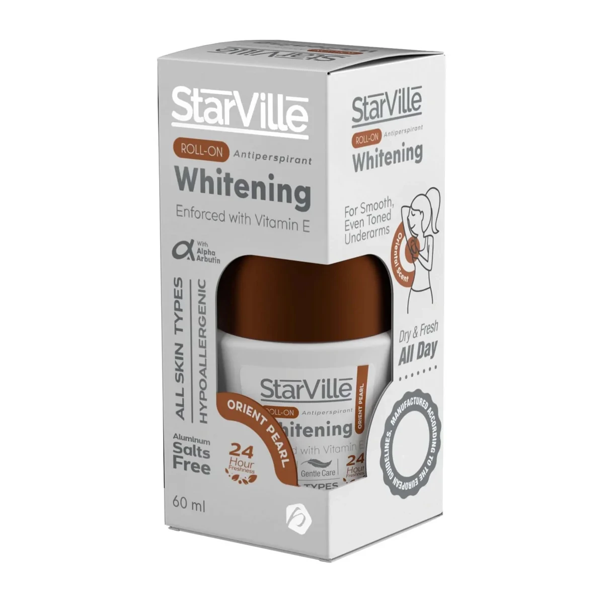 StarVille Whitening Roll-on in Oriental Pearl -60ml - Image 2