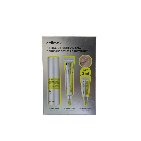CELIMAX Retinol + Retinal Shot Tightening Serum & Booster Set