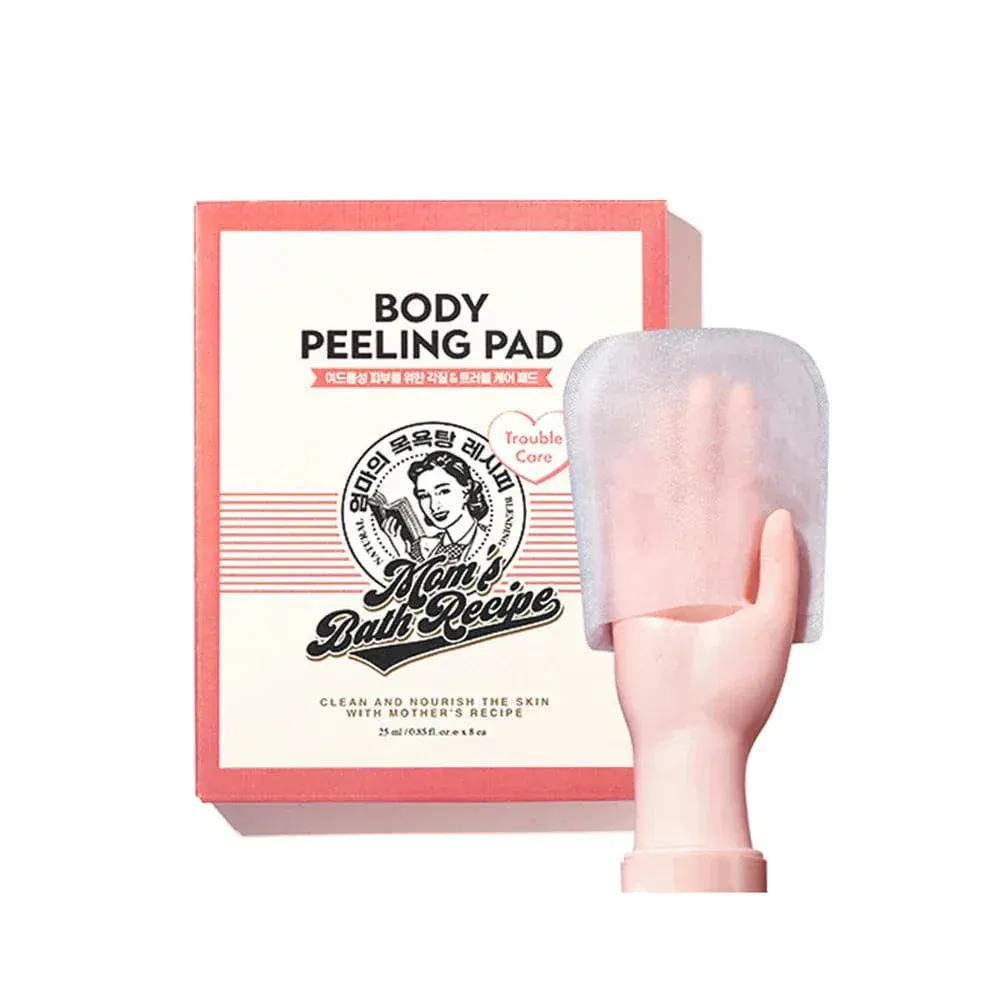 MOM'S BATH RECIPE Body Peeling Pad trouble care (1 Pc)