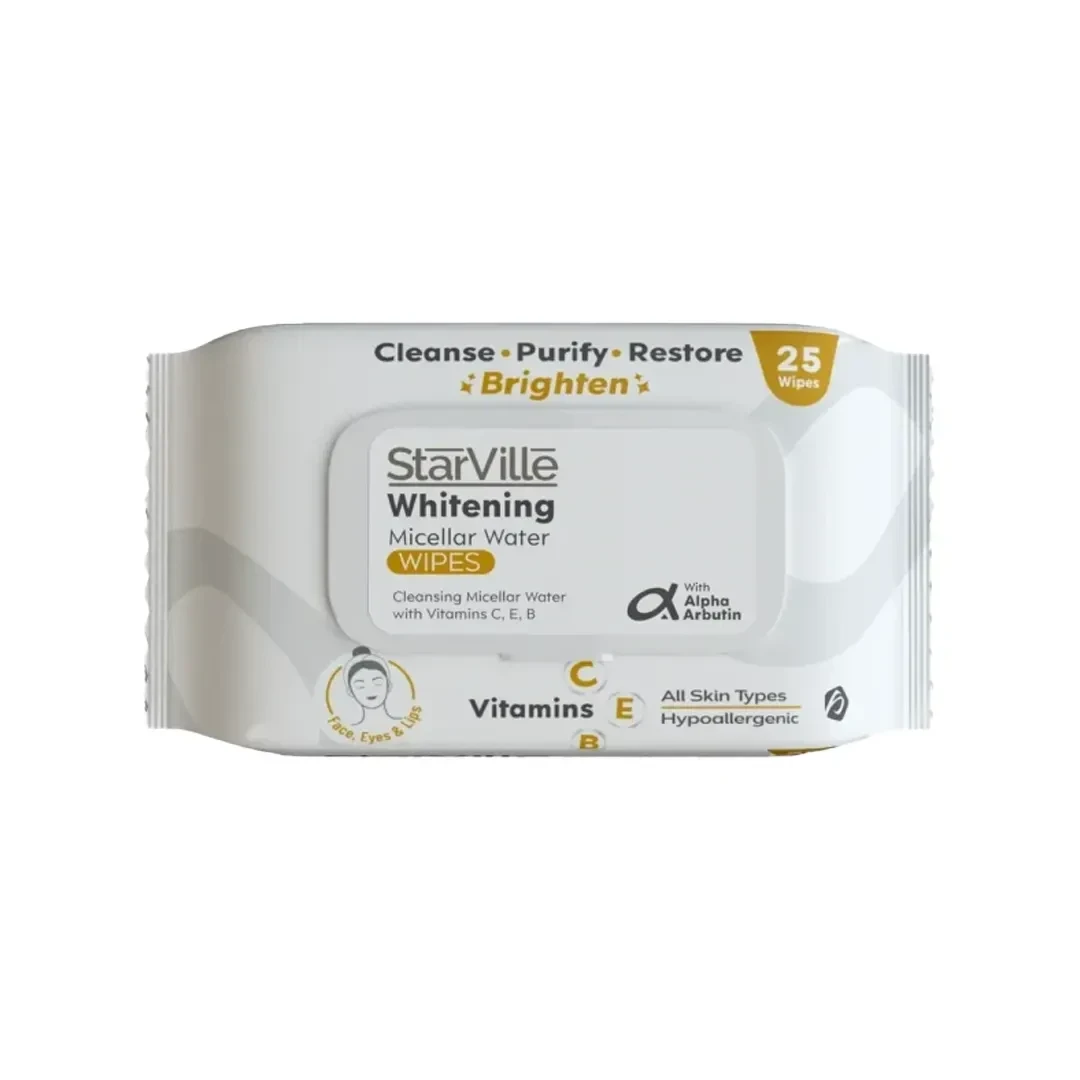 L0000000000811-600x600 StarVille Whitening Micellar Water Wipes 50 - Image 1
