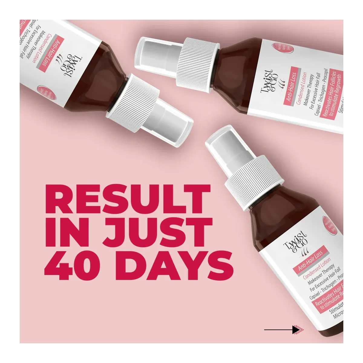 TWIST & GO Makeover Therapy For Excessive Hair Fall Anti-Hair Loss Lotion