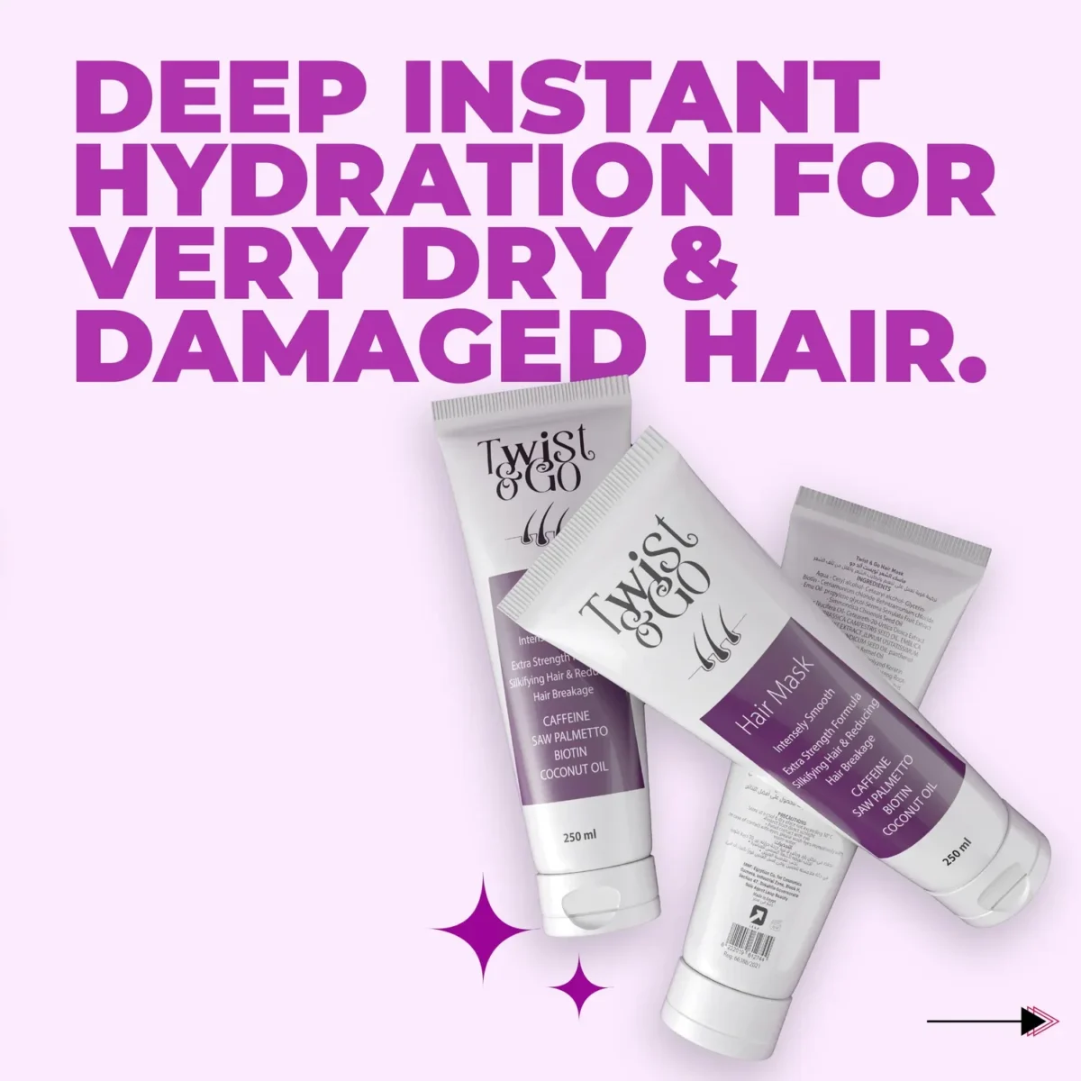 TWIST & GO Hair Mask 250 GM
