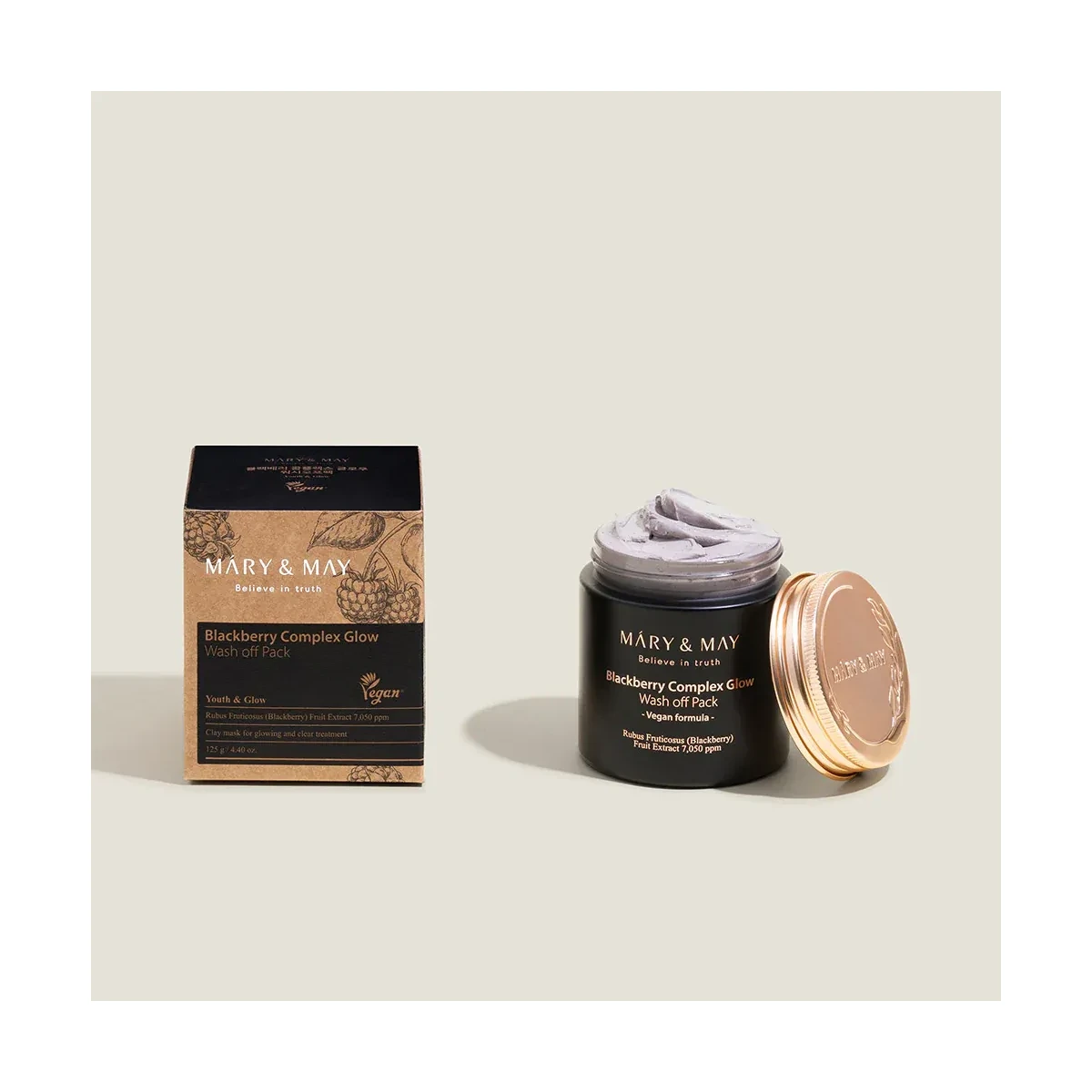 Mary&May Vegan Blackberry Complex Glow Wash off Pack