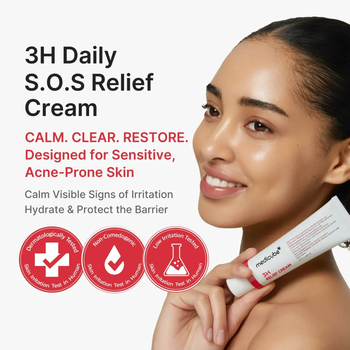 MEDICUBE HYPOCHLOROUS 3H Daily Relief Cream