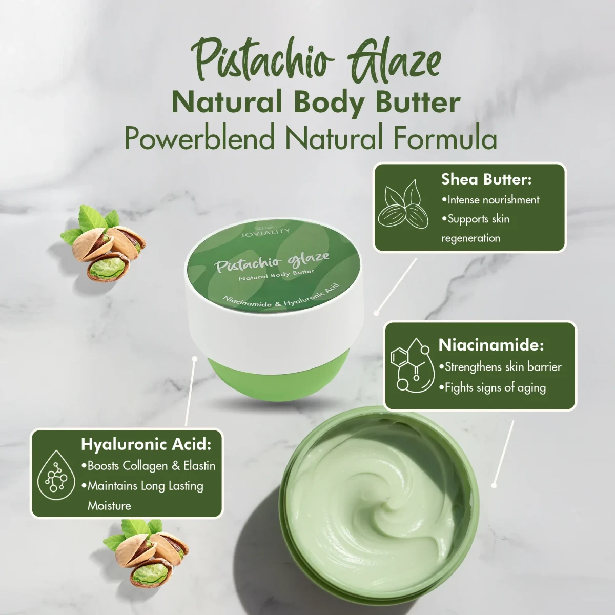 JOVIALITY Body Butter Pistachio Glaze 150g