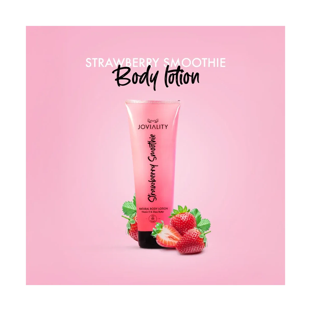 JOVIALITY Natural Body Lotion - Strawberry Smoothie 240ml