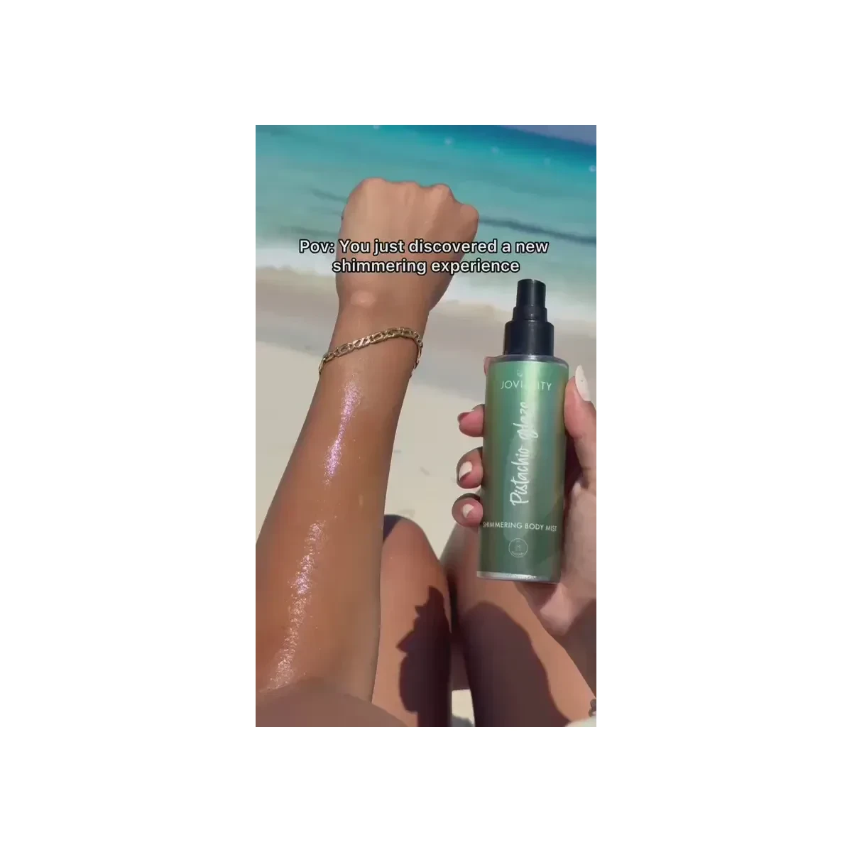 JOVIALITY Shimmering Body Mist - Pistachio Glaze 150ml