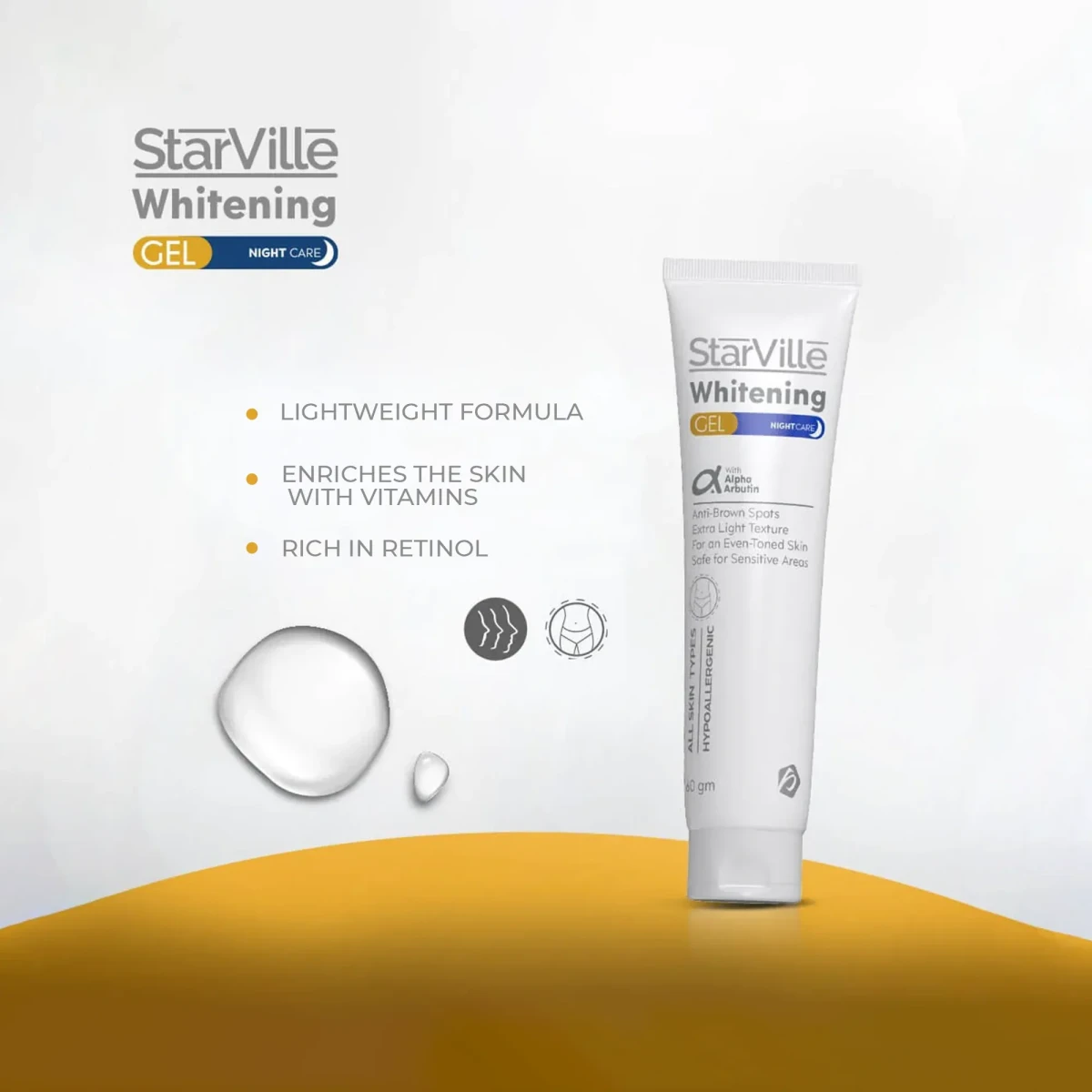 Starville Whitening Night Care Gel 60 gm