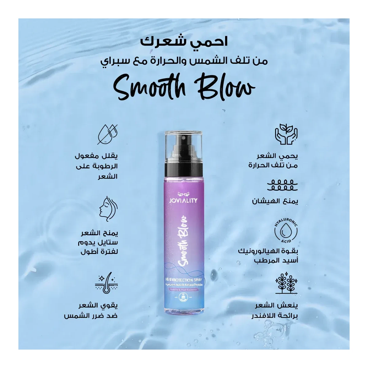 JOVIALITY Heat Protection Spray - Smooth Blow