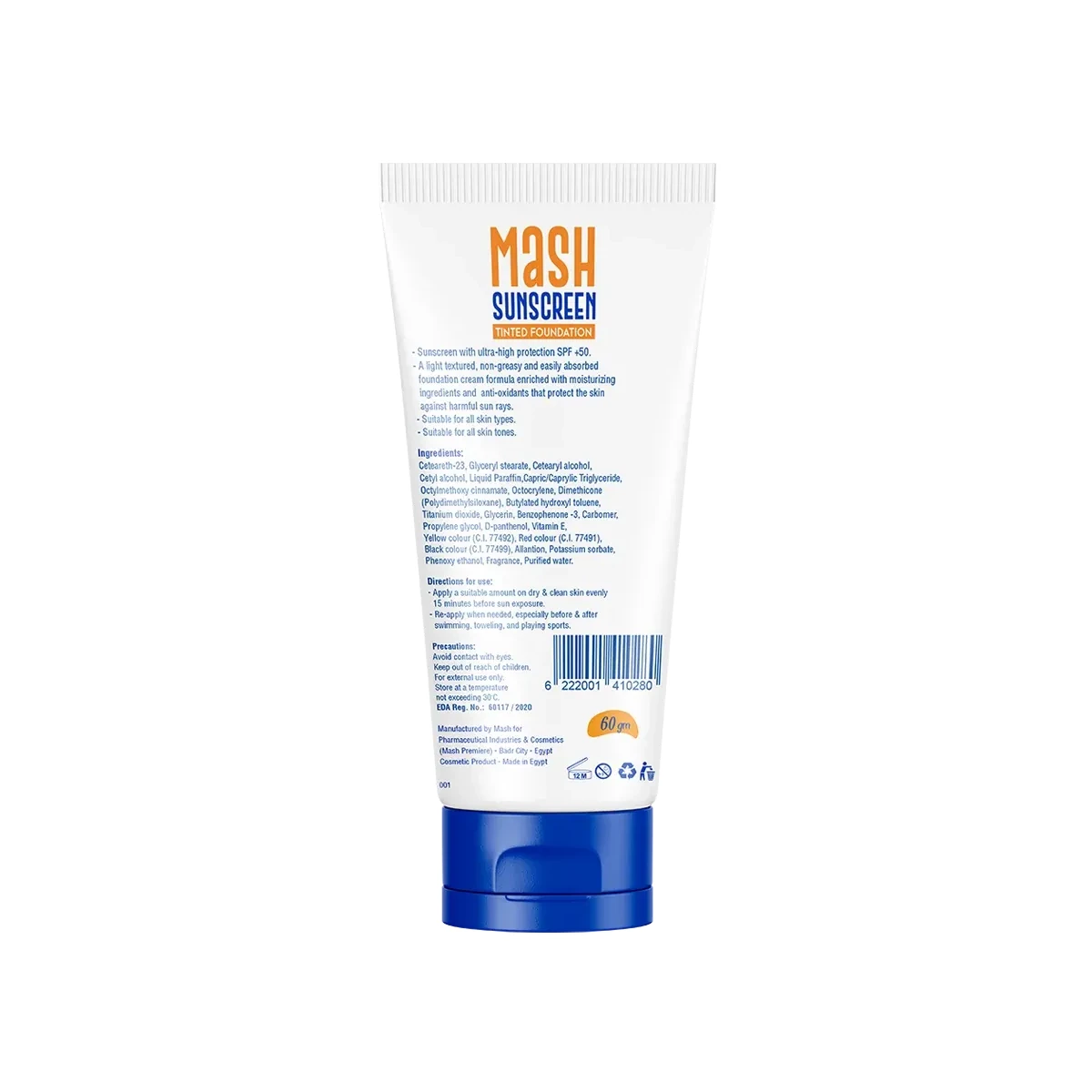 Mash Sunscreen Tinted Foundation SPF50+