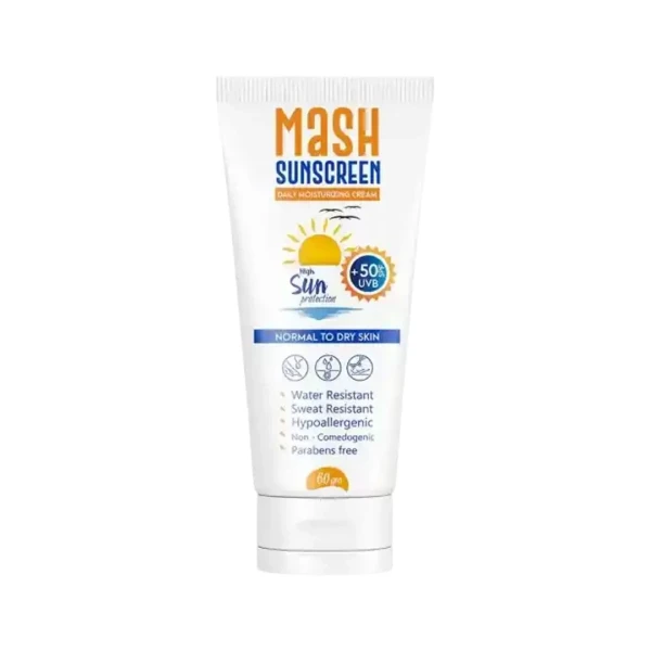 Mash Sunscreen ( Normal & Dry Skin ) Daily Moisturizing Cream SPF50